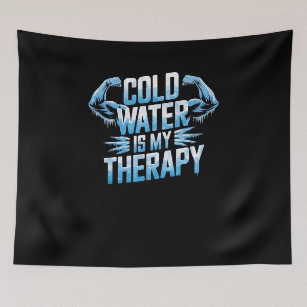 Item preview, Cold Water Is My Therapy Funny Gifts for Pepole Who Like Ice Bathing designed and sold by byMartha.
