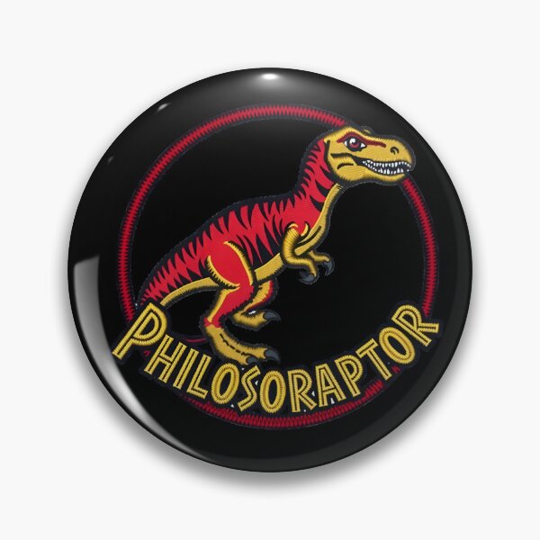 Item preview, Philosoraptor Meme Funny Velociraptor Dinosaur Embroidery  designed and sold by svarupa.