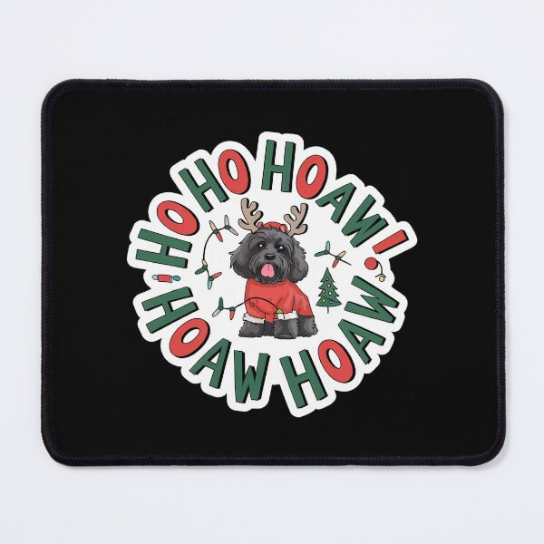 Item preview, Black Cockapoo - Gorgeous Reindeer - Christmas Lights Tree - Xmas Santa Claus designed and sold by GRABAPSHOP.