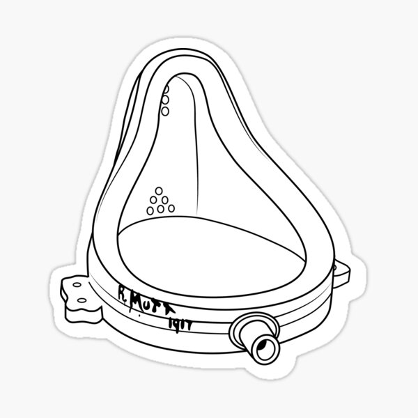 Item preview, R Mutt Fountain – a homage to Marcel Duchamp  designed and sold by shufti.