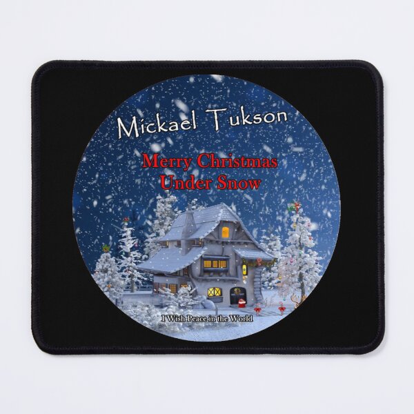 Item preview, Merry Christmas Under Snow round format designed and sold by MickaelTukson.