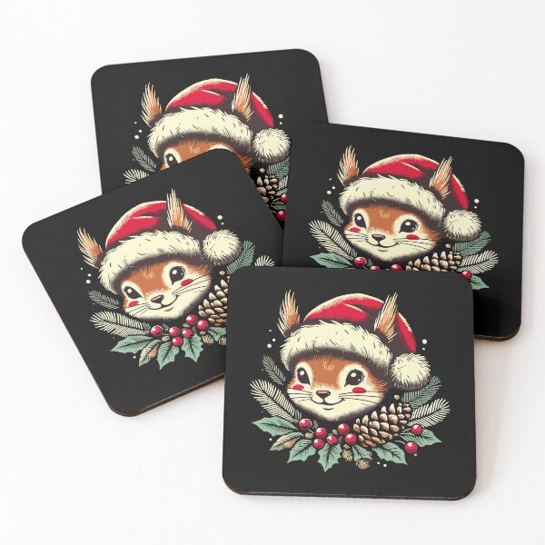 Item preview, Vintage christmas Design cute squirrel designed and sold by LuminOrb.