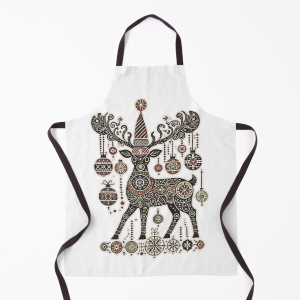 Item preview, Weihnachten Vintage Reindeer Ornament Festive designed and sold by LuminOrb.