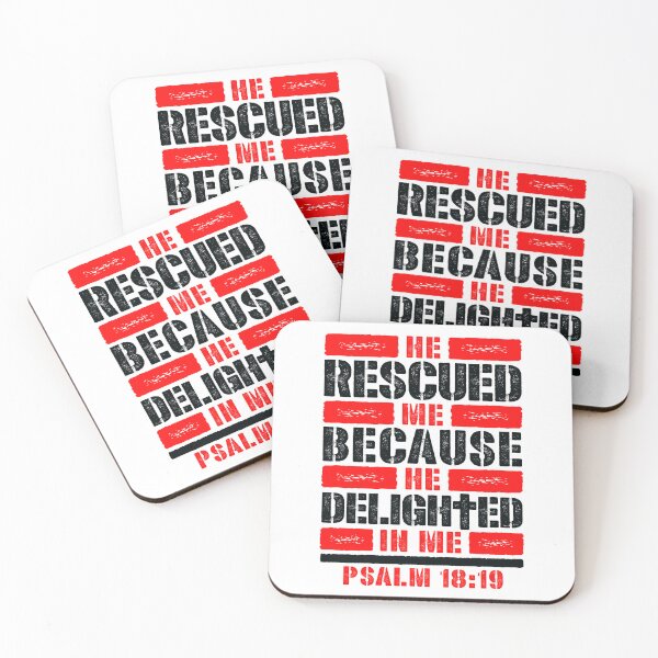 Item preview, Psalm 18:19 He Rescued Me Because He Delighted In Me designed and sold by plushism.