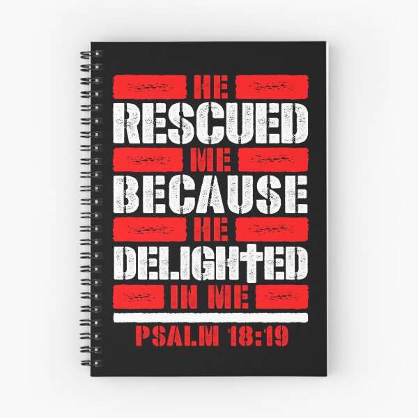 Item preview, Psalm 18:19 He Rescued Me Because He Delighted In Me designed and sold by plushism.