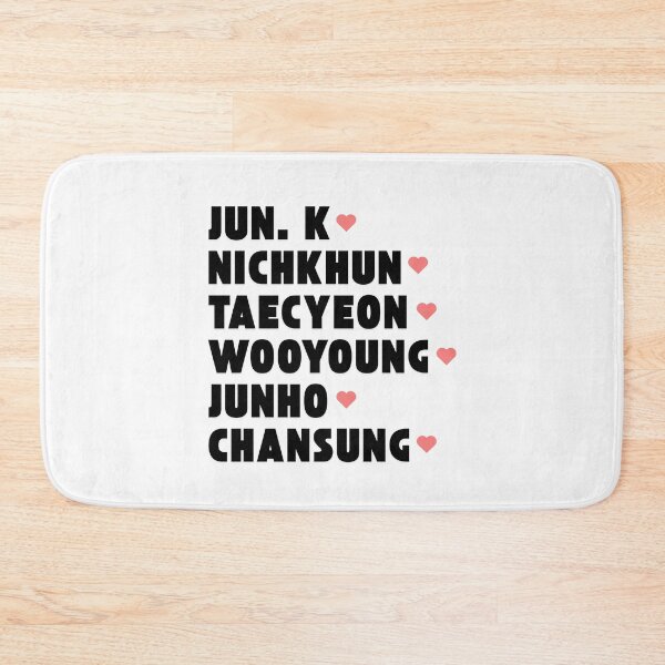 Item preview, 2PM with Member Names Kpop Group Design  designed and sold by AJUNICE STUDIO.