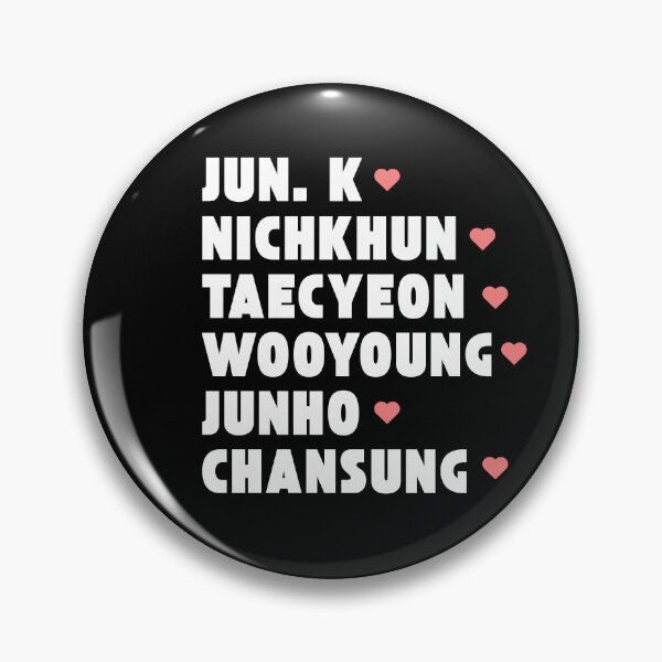Item preview, 2PM with Member Names Kpop Group Design BLACK designed and sold by AJUNICE STUDIO.