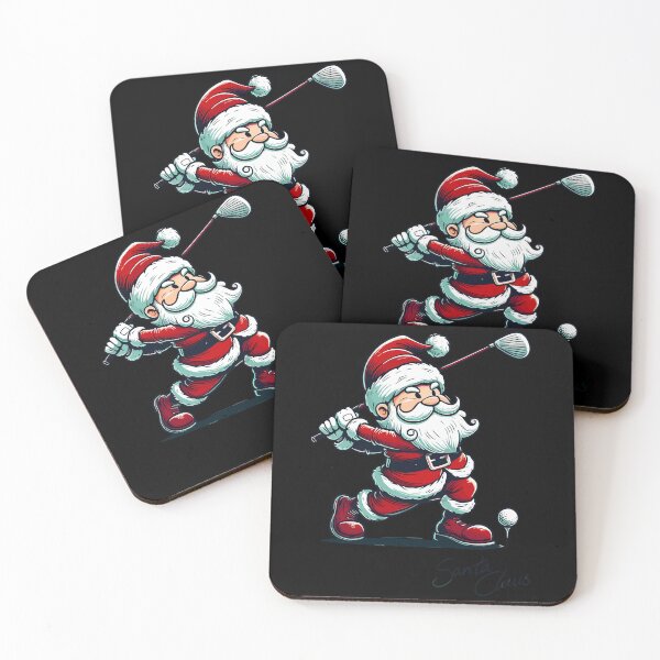 Item preview, Santa Claus Golf Swing Christmas Fun designed and sold by LuminOrb.