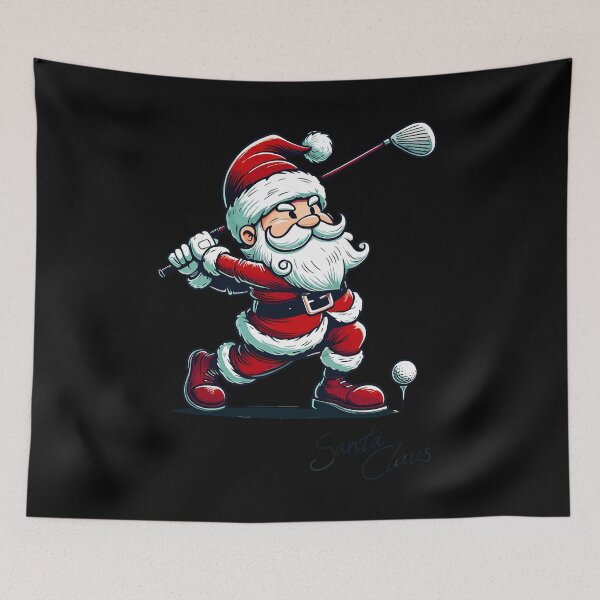 Item preview, Santa Claus Golf Swing Christmas Fun designed and sold by LuminOrb.