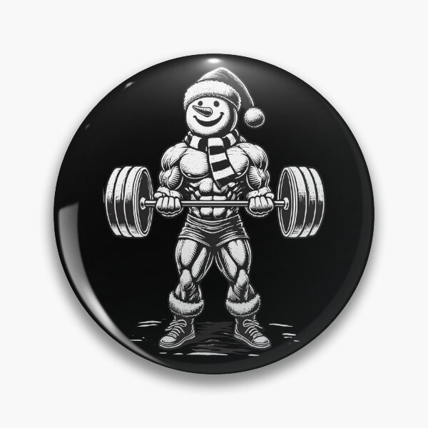 Item preview, Strong Snowman Weightlifting Christmas designed and sold by LuminOrb.
