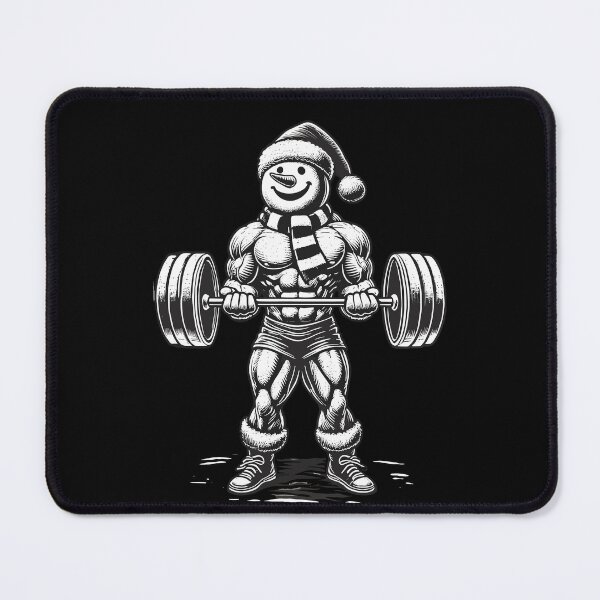 Item preview, Strong Snowman Weightlifting Christmas designed and sold by LuminOrb.