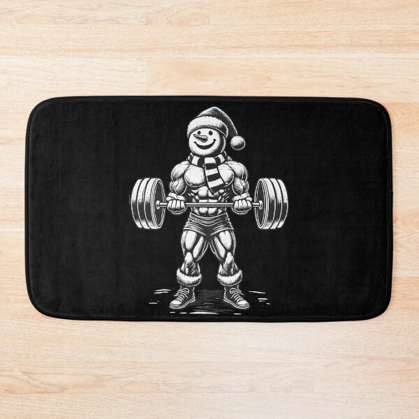 Item preview, Strong Snowman Weightlifting Christmas designed and sold by LuminOrb.
