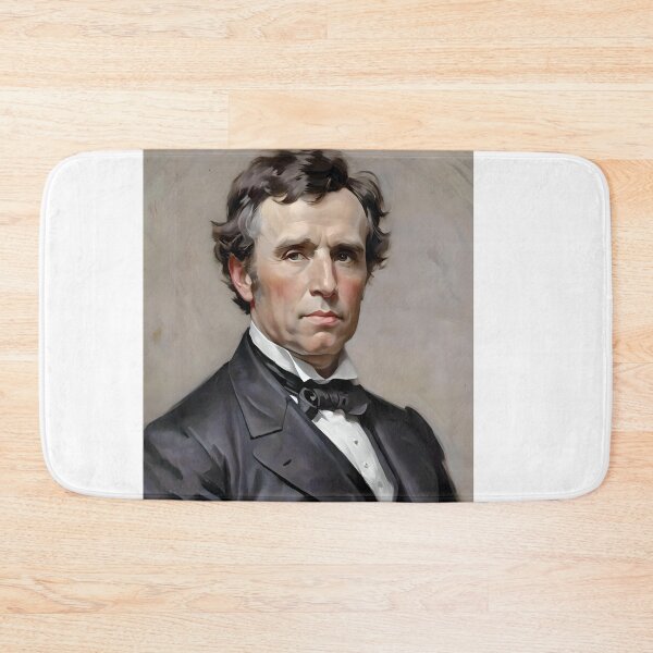 Artikelvorschau, Porträt von Franklin Pierce - Serie der US-Präsidenten entworfen und verkauft von Oldetimemercan.