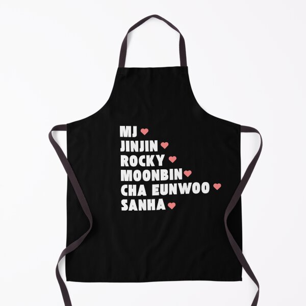 Item preview, ASTRO with Member Names Kpop Group Design BLACK designed and sold by AJUNICE STUDIO.