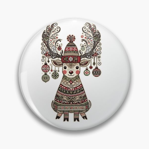 Item preview, Vintage Cottagecore Weihnachten Reindeer Joy designed and sold by LuminOrb.