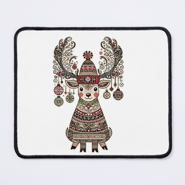 Item preview, Vintage Cottagecore Weihnachten Reindeer Joy designed and sold by LuminOrb.
