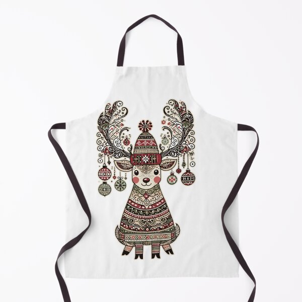Item preview, Vintage Cottagecore Weihnachten Reindeer Joy designed and sold by LuminOrb.