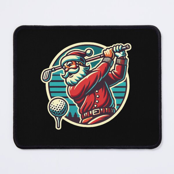 Item preview, Golfing Santa Claus Christmas Fun designed and sold by LuminOrb.