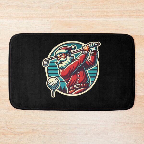 Item preview, Golfing Santa Claus Christmas Fun designed and sold by LuminOrb.