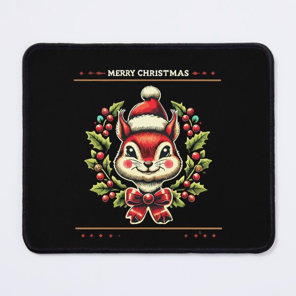 Item preview, Merry Christmas Squirrel With Berries designed and sold by LuminOrb.