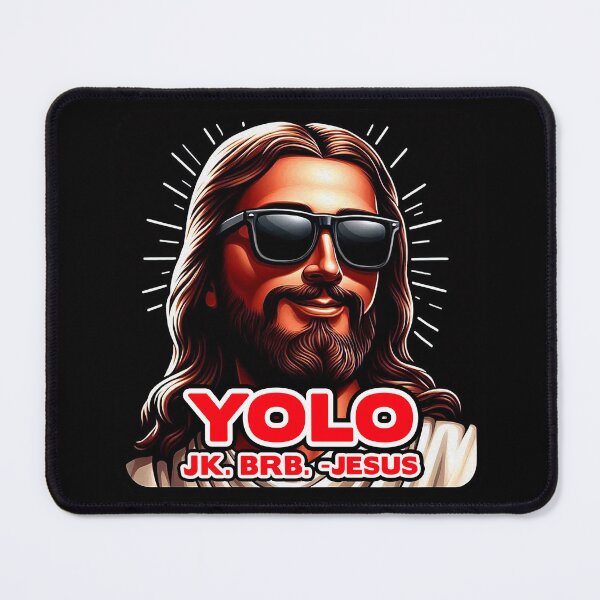 Item preview, YOLO JK BRB Jesus designed and sold by plushism.