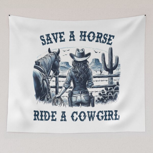 Item preview, Save a horse Ride a Cowgirl designed and sold by Marybble.