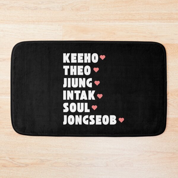 Item preview, P1Harmony with Member Names Kpop Group Design BLACK designed and sold by AJUNICE STUDIO.