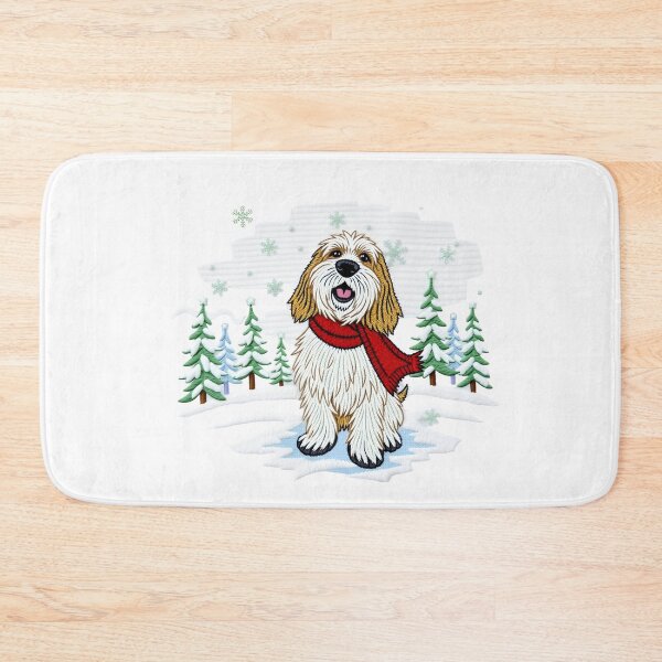 Item preview, PBGV WINTERLAND Embroidery  designed and sold by svarupa.