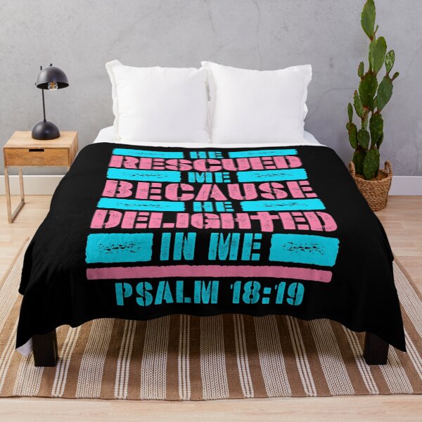 Item preview, Psalm 18:19 He Rescued Me Because He Delighted In Me designed and sold by plushism.