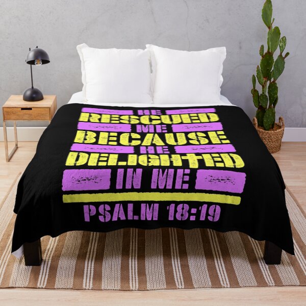 Item preview, Psalm 18:19 He Rescued Me Because He Delighted In Me designed and sold by plushism.