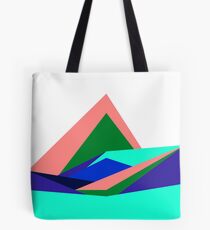 Pink Hills, Generative Art, Data Visualisation Tote Bag