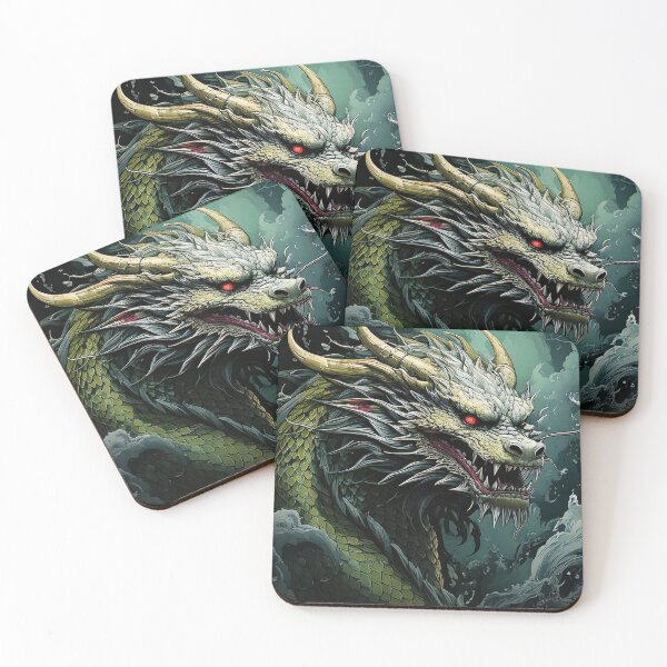 Item preview, Green Dragon Illustration designed and sold by NordicBadger.