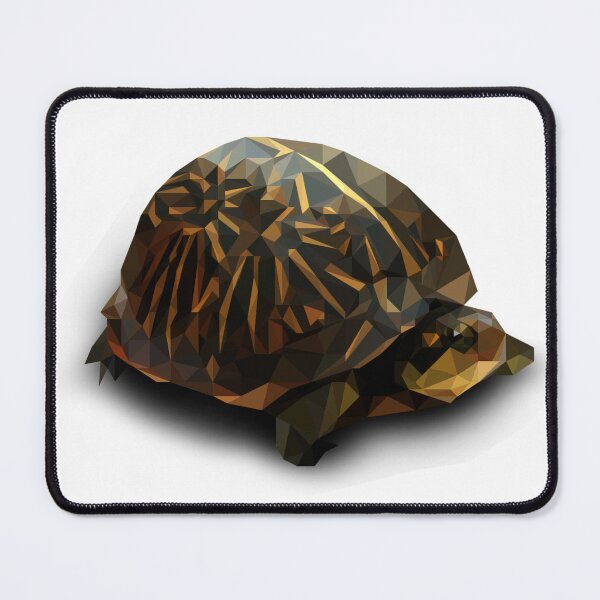 Item preview, Geometric Tortoise – Low Poly Wildlife Art designed and sold by OrangePoly.