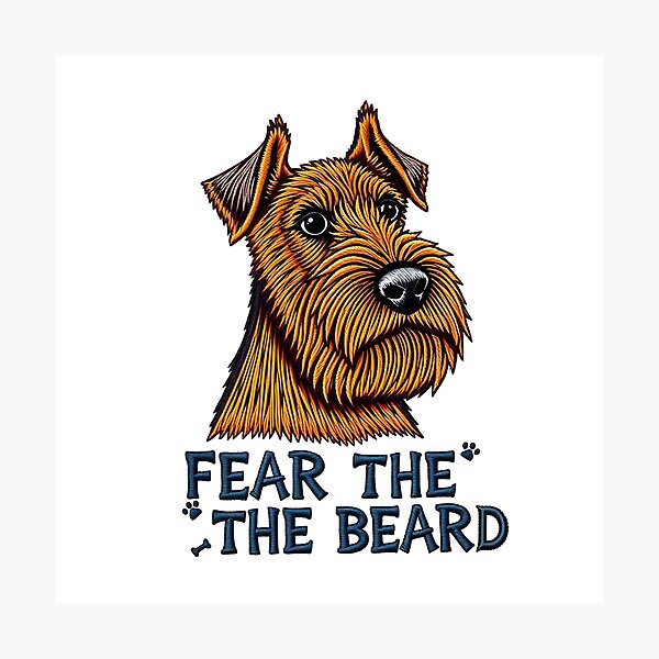 Item preview, FEAR THE BEARD Embroidery  designed and sold by svarupa.