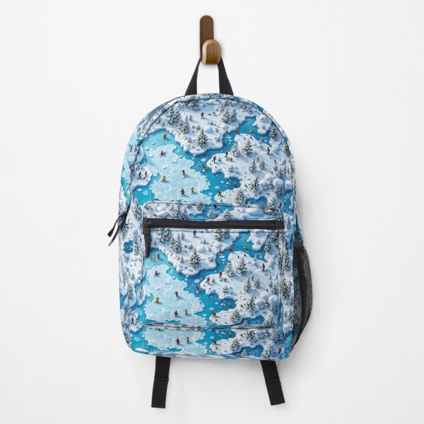 Item preview, An elegant 3D pattern background with winter sports elements and frozen lakes, ideal for active lifestyle branding and holiday designs. designed and sold by AlwaysHome.