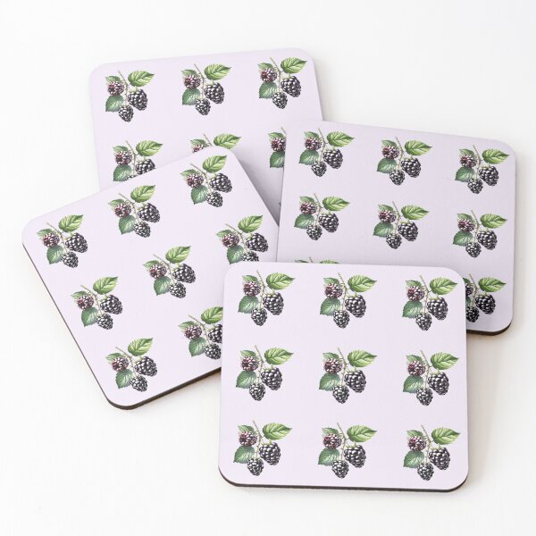 Item preview, Blackberries with leaves designed and sold by Wildflowerfae.