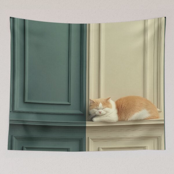 Item preview, Sleeping Ragamuffin Cat designed and sold by FleurFrench.