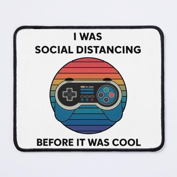 Item preview, I Was Social Distancing Before It Was Cool designed and sold by Angry Swan Designs.