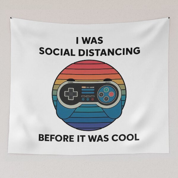 Item preview, I Was Social Distancing Before It Was Cool designed and sold by Angry Swan Designs.