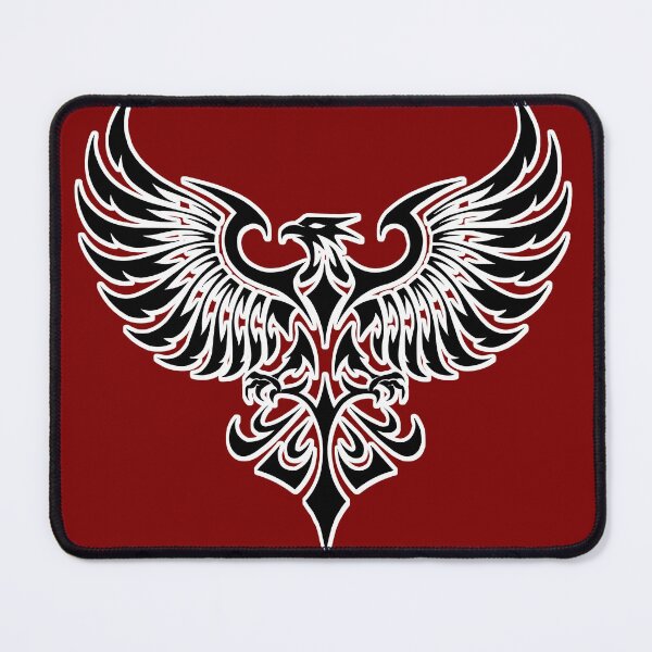 Item preview, Eagle Wings Stencil Art – Black & White Elegance designed and sold by VikArtStudio.