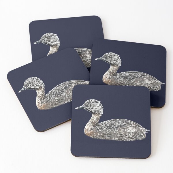 Item preview, Hoary-headed Grebe White Alternate Design  designed and sold by designsasstultd.
