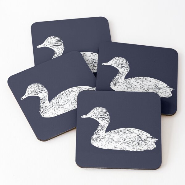 Item preview, Hoary-headed Grebe White Design  designed and sold by designsasstultd.