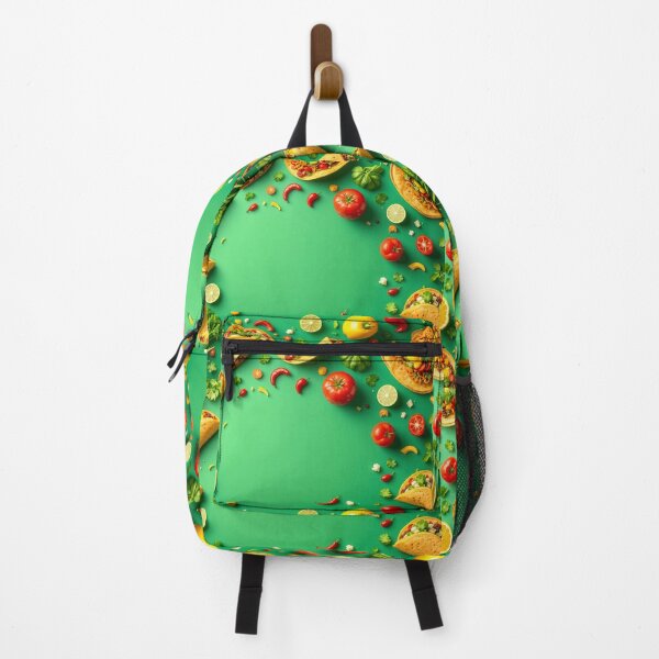 Item preview, A vibrant 3D pattern background showcasing delicious tacos and Mexican ingredients, perfect for festive culinary designs and restaurant branding. designed and sold by AlwaysHome.