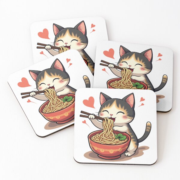 Item preview, ramen cat  designed and sold by jkrphoto.