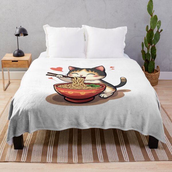 Item preview, ramen cat  designed and sold by jkrphoto.