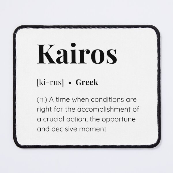 Item preview, Kairos greek word meaning designed and sold by SimplyMots.