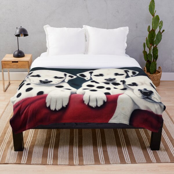 Item preview, Three Dalmatian Puppies On The Red Sofa  designed and sold by Pretty-Bird.