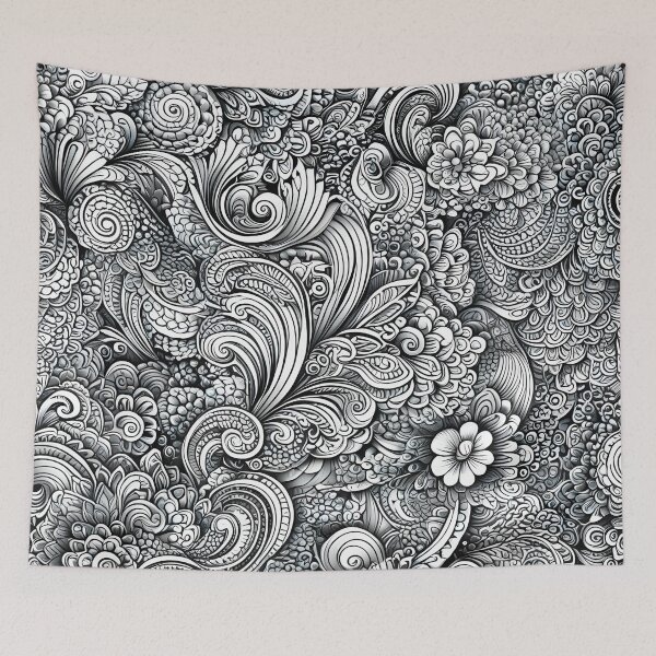 Item preview, flora & vines pattern designed and sold by aliraweb.