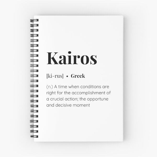 Aperçu de l'œuvre Signification du mot grec Kairos créée et vendue par SimplyMots.
