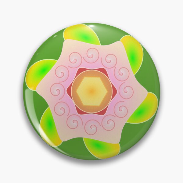 Item preview, radial grid floral pattern designed and sold by goodstrokes.
